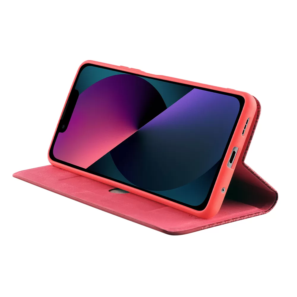 IDOL 1991 ELITE ΘΗΚΗ IPHONE 13 MINI 5.4in  ANTI-RFID BOOK STAND RED - Image 4