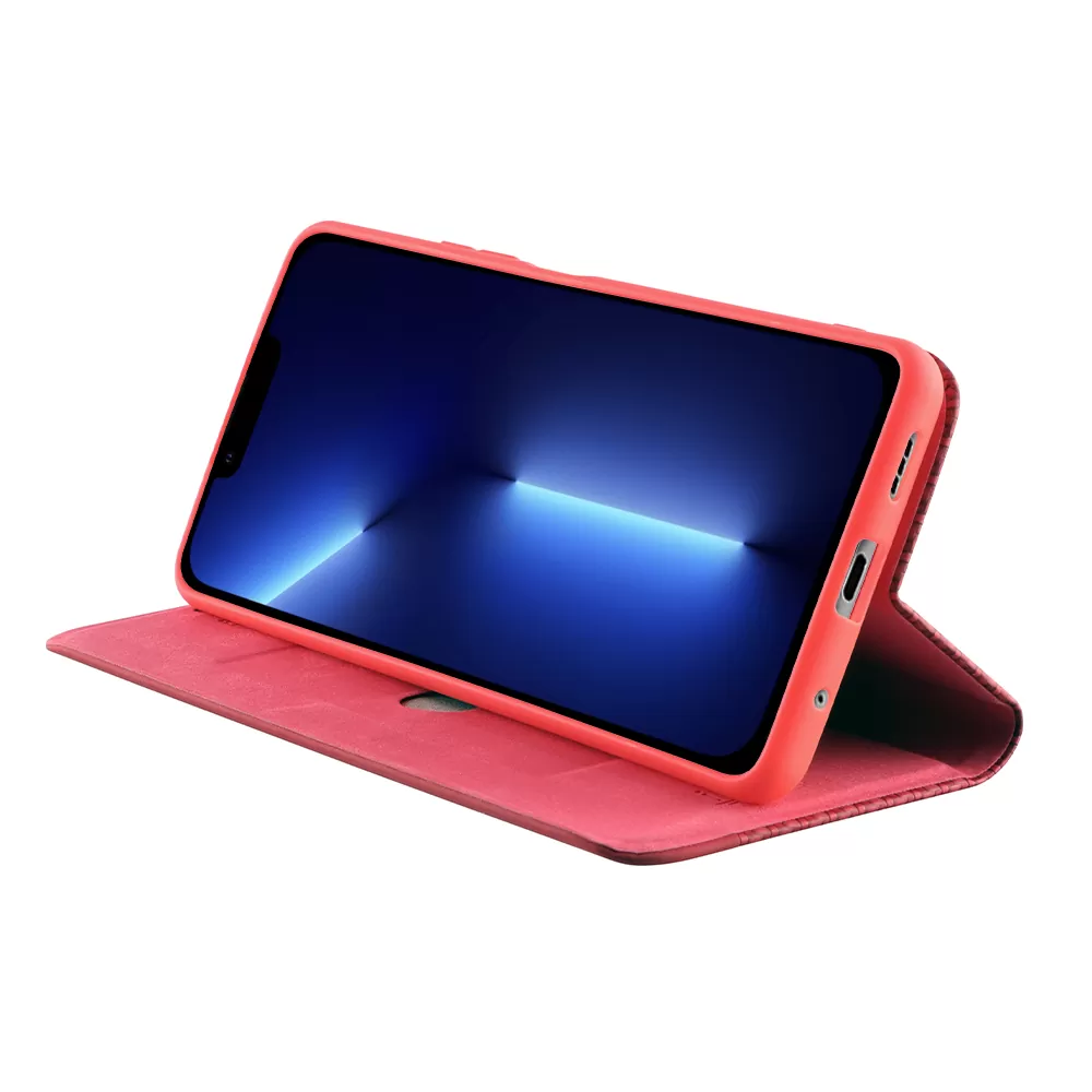 IDOL 1991 ELITE ΘΗΚΗ IPHONE 13 PRO 6.1in  ANTI-RFID BOOK STAND RED - Image 4
