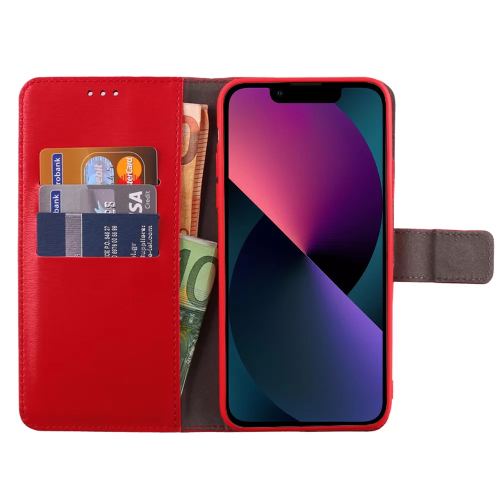 VOLTE-TEL ALLURE ΘΗΚΗ IPHONE 13 MINI 5.4in  MAGNET BOOK STAND CLIP RED - Image 5