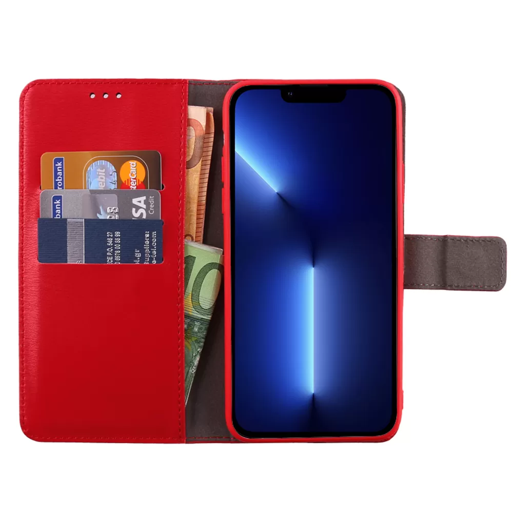 VOLTE-TEL ALLURE ΘΗΚΗ IPHONE 13 PRO 6.1in  MAGNET BOOK STAND CLIP RED - Image 5