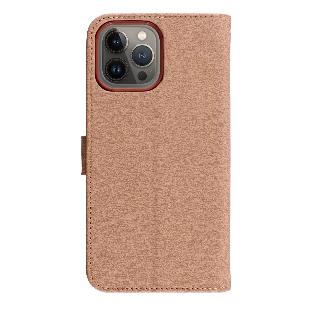 VOLTE-TEL ALLURE ΘΗΚΗ IPHONE 13 PRO MAX 6.7in  MAGNET BOOK STAND CLIP GOLD - Image 7