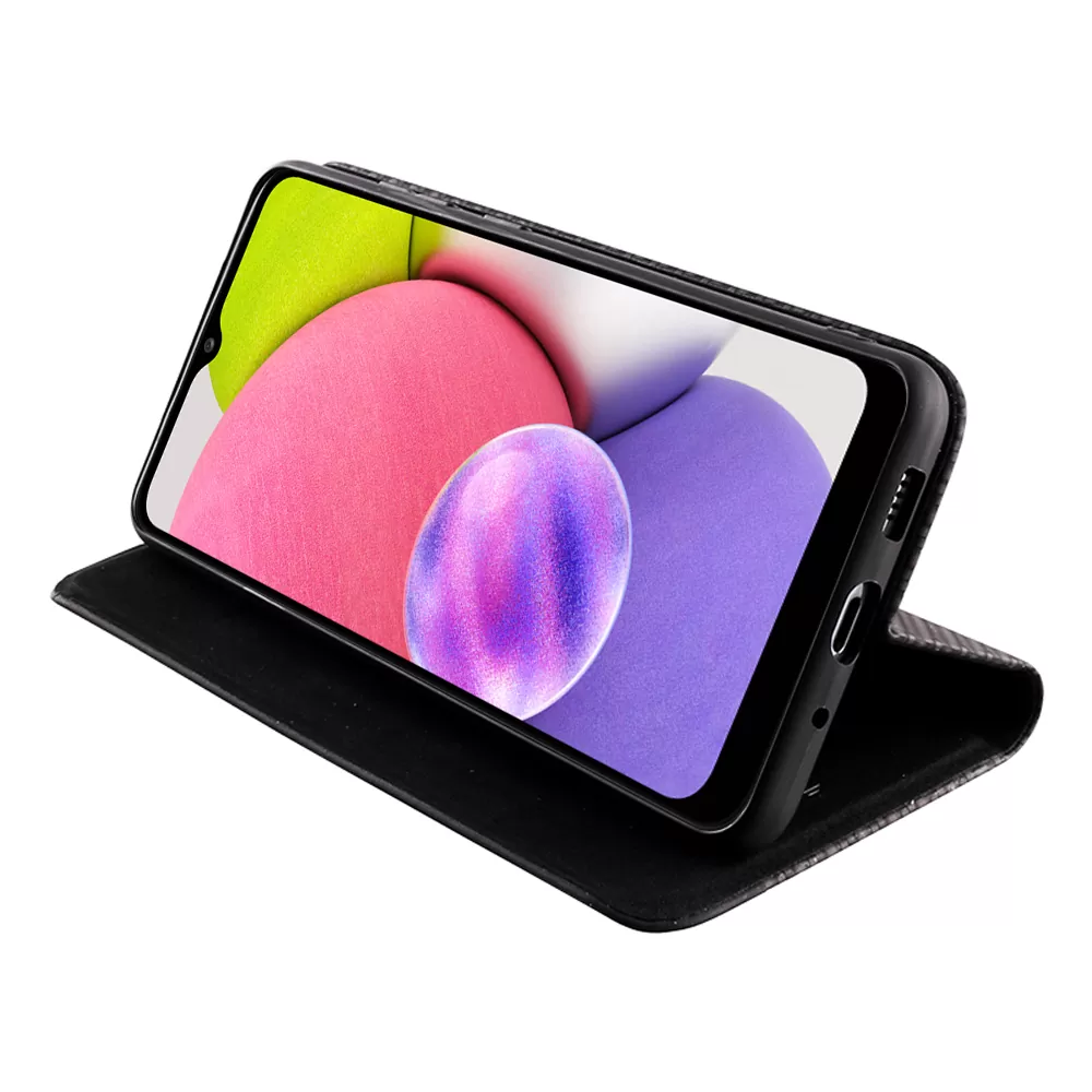 IDOL 1991 ELITE ΘΗΚΗ SAMSUNG A03s A037 6.5in  ANTI-RFID BOOK STAND BLACK - Image 4