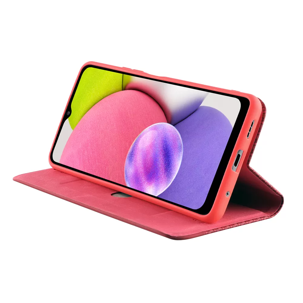 IDOL 1991 ELITE ΘΗΚΗ SAMSUNG A03s A037 6.5in  ANTI-RFID BOOK STAND RED - Image 4