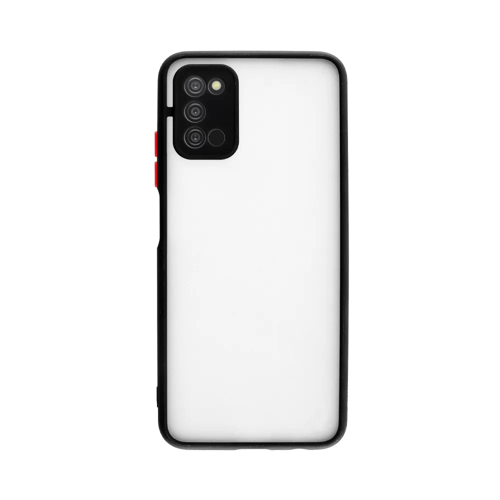 LIME HARDSHELL FUSION ΘΗΚΗ SAMSUNG A03s A037 6.5in  FULL CAMERA PROTECTION BLACK WITH RED KEYS - Image 7