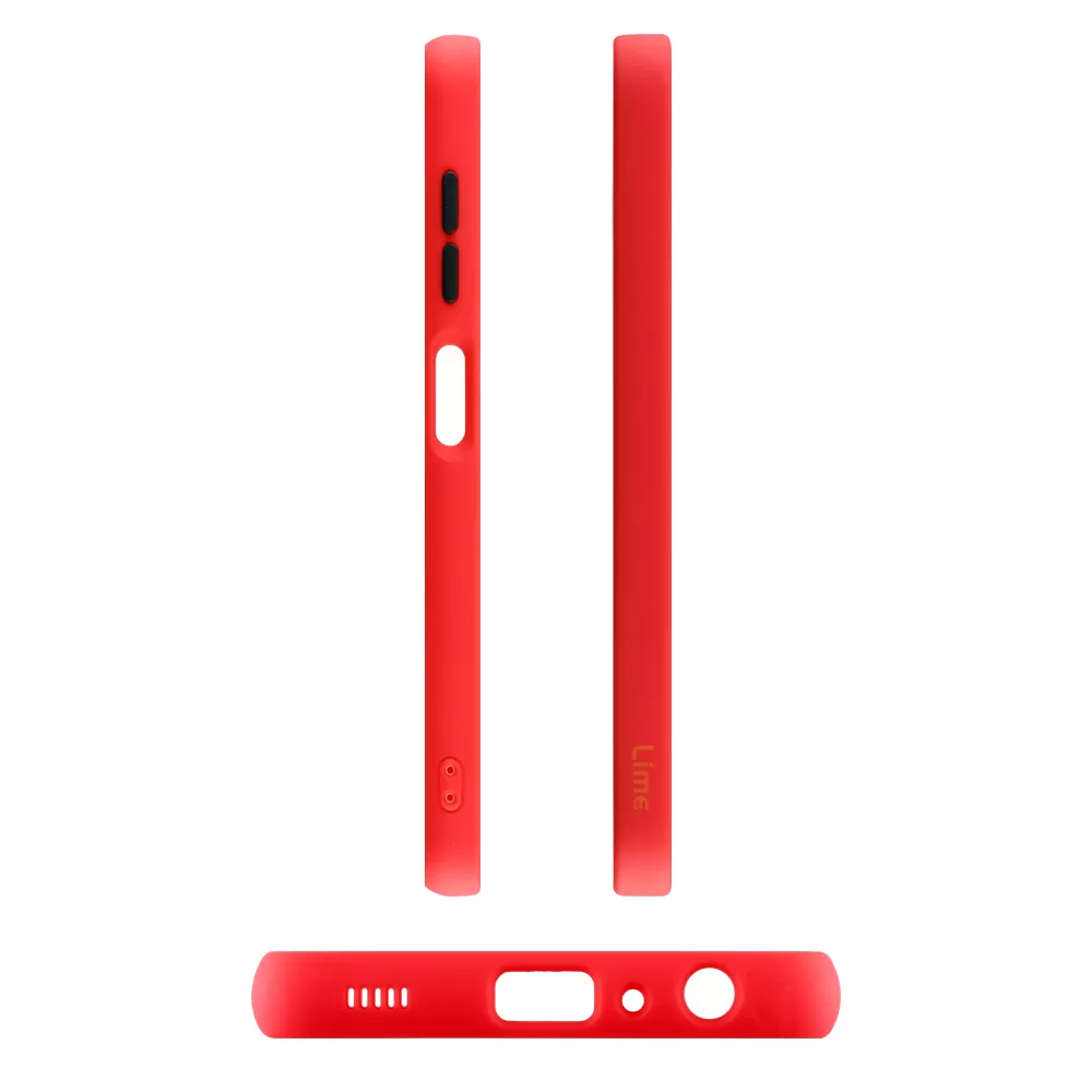 LIME HARDSHELL FUSION ΘΗΚΗ SAMSUNG A03s A037 6.5in  FULL CAMERA PROTECTION RED WITH BLACK KEYS - Image 3