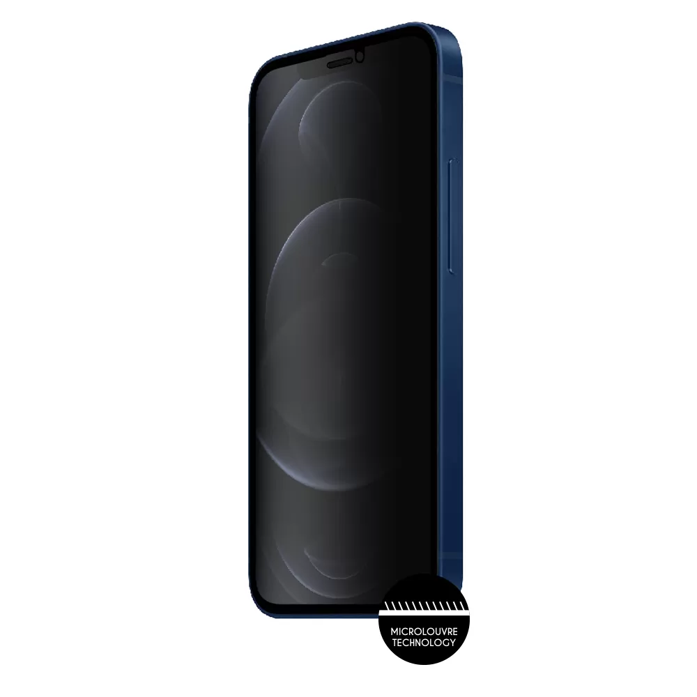 IDOL 1991 PRIVACY ANTISPY TEMPERED GLASS IPHONE 12 PRO MAX 6.7in 9H 0.25mm SEMI CURVED FULL GLUE BLACK - Image 7