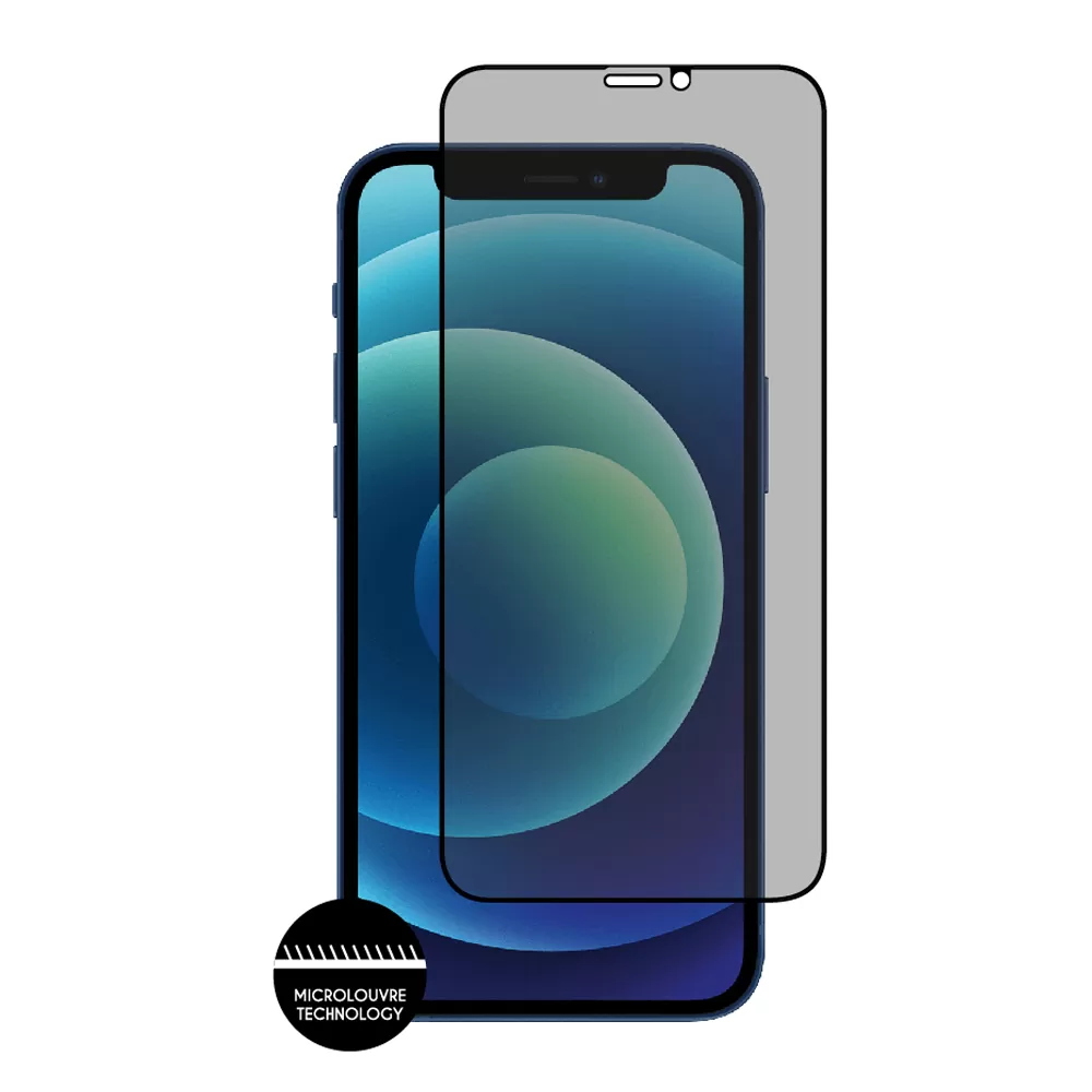IDOL 1991 PRIVACY ANTISPY TEMPERED GLASS IPHONE 12 MINI 5.4in 9H 0.25mm SEMI CURVED FULL GLUE BLACK - Image 7