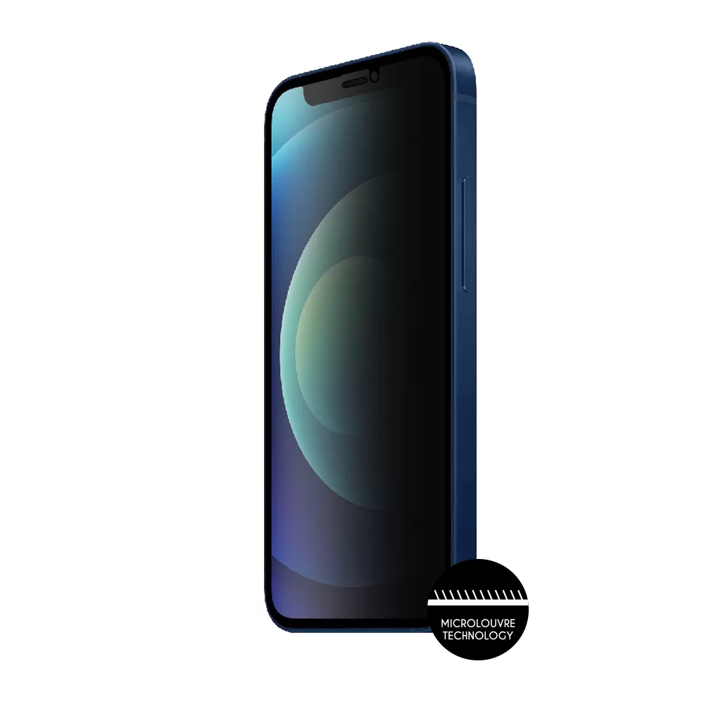 IDOL 1991 PRIVACY ANTISPY TEMPERED GLASS IPHONE 12 MINI 5.4in 9H 0.25mm SEMI CURVED FULL GLUE BLACK - Image 6