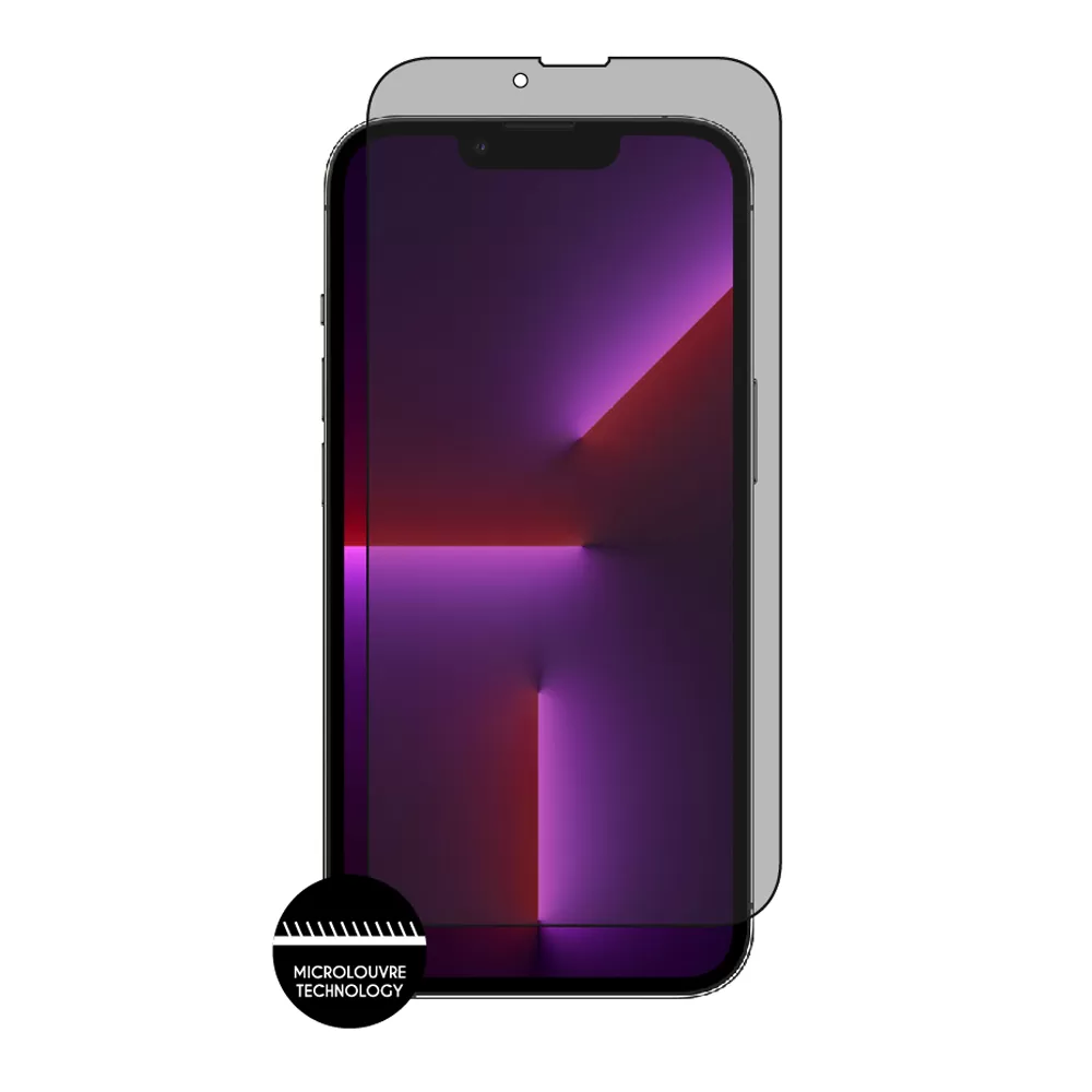 IDOL 1991 PRIVACY ANTISPY TEMPERED GLASS IPHONE 13 PRO/IPHONE 13 6.1in 9H 0.25mm SEMI CURVED FULL GLUE BLACK - Image 7