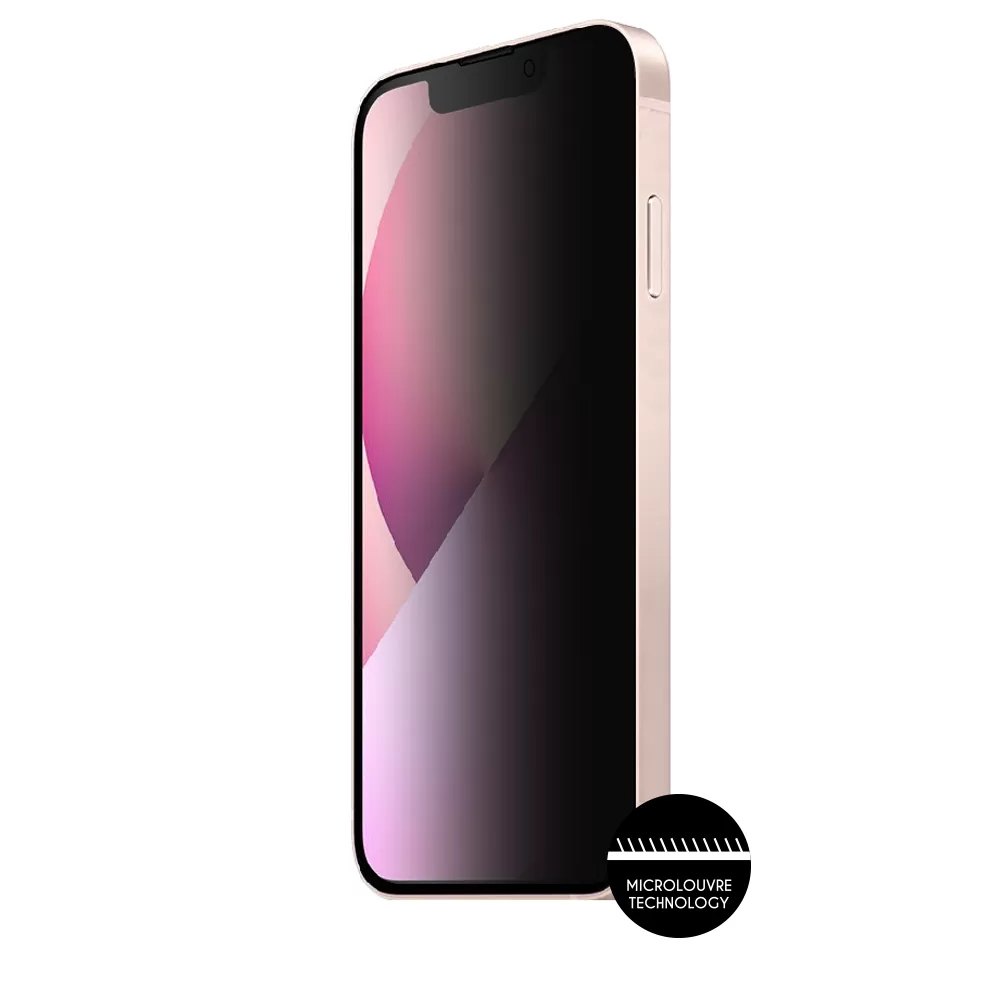 IDOL 1991 PRIVACY ANTISPY TEMPERED GLASS IPHONE 13 MINI 5.4in 9H 0.25mm SEMI CURVED FULL GLUE BLACK - Image 6