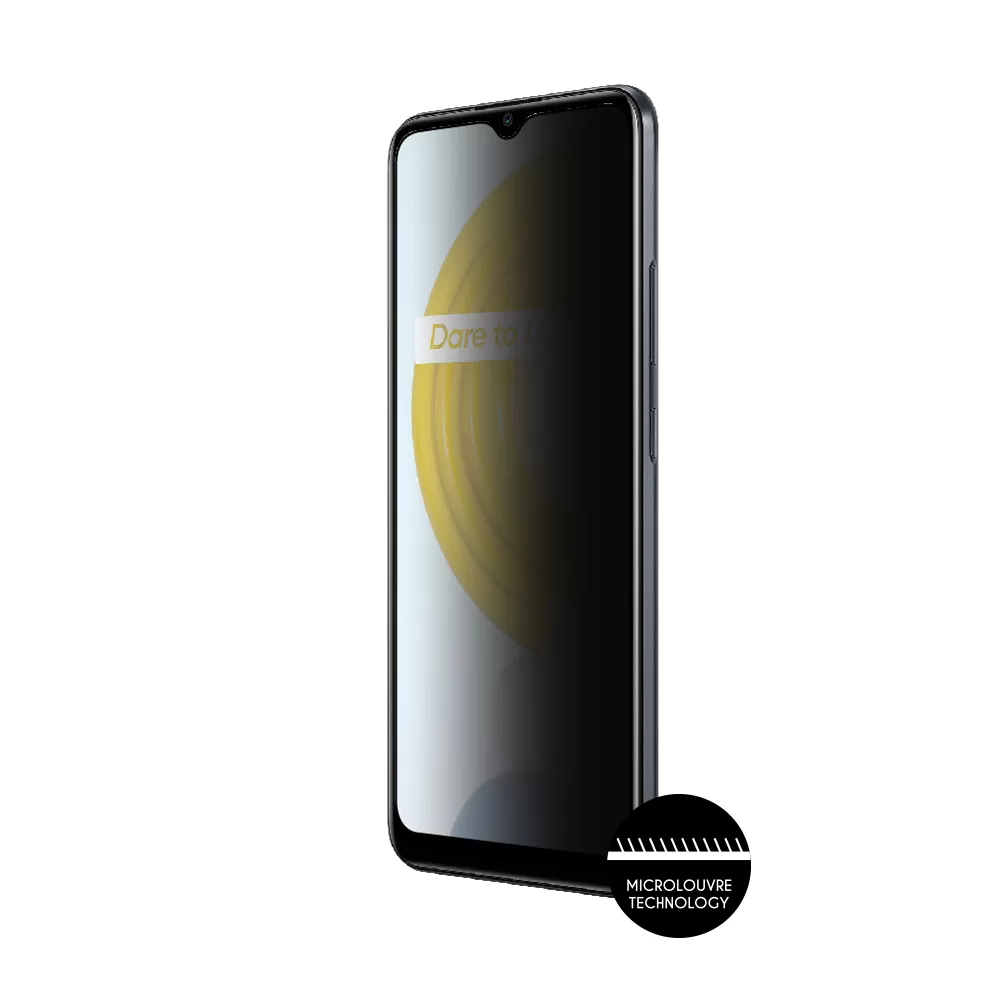IDOL 1991 PRIVACY ANTISPY TEMPERED GLASS REALME C21 6.5in 9H 0.25mm SEMI CURVED FULL GLUE BLACK - Image 6