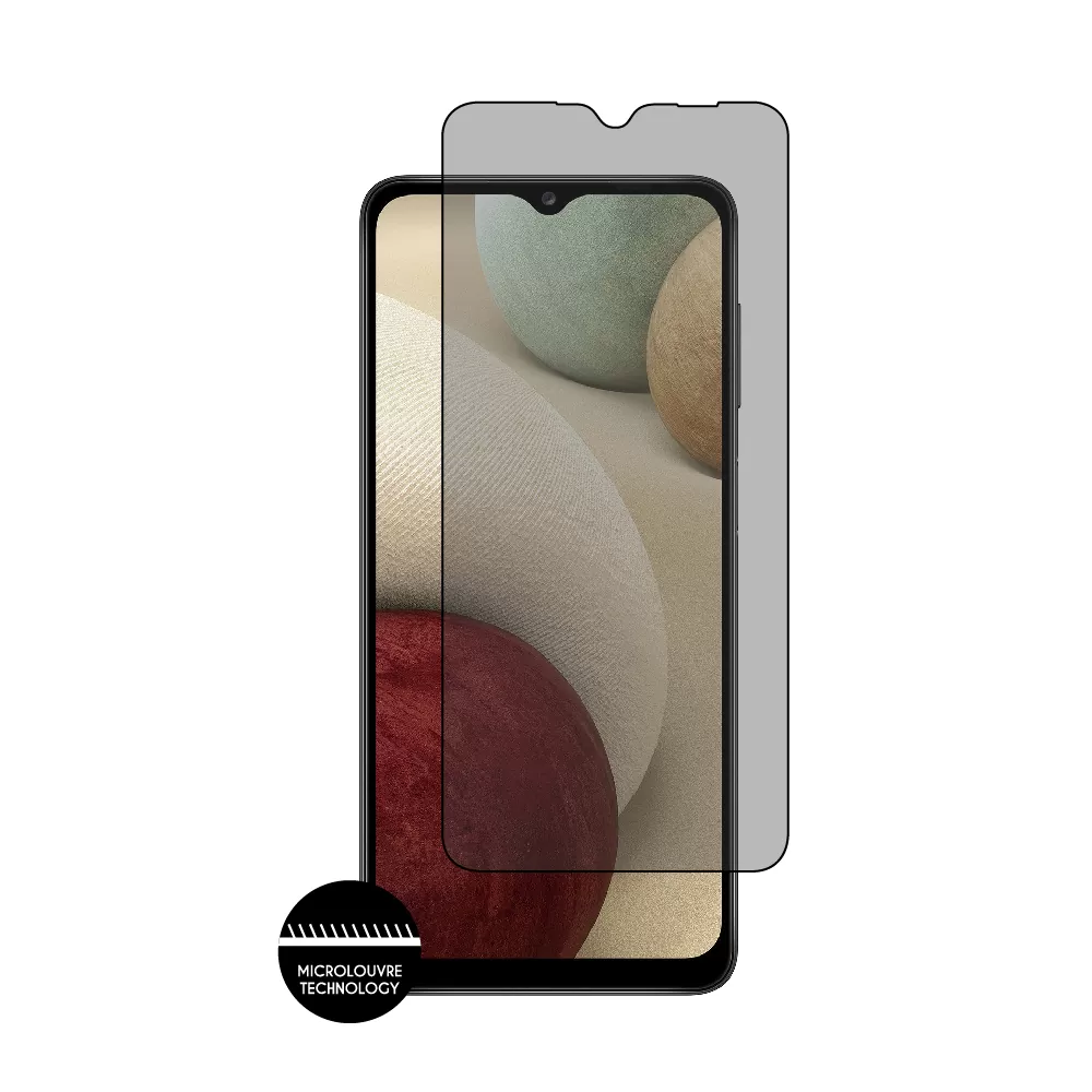 IDOL 1991 PRIVACY ANTISPY TEMPERED GLASS SAMSUNG A12 A125/A12 NACHO A127 6.5in 9H 0.25mm SEMI CURVED FULL GLUE BLACK - Image 7