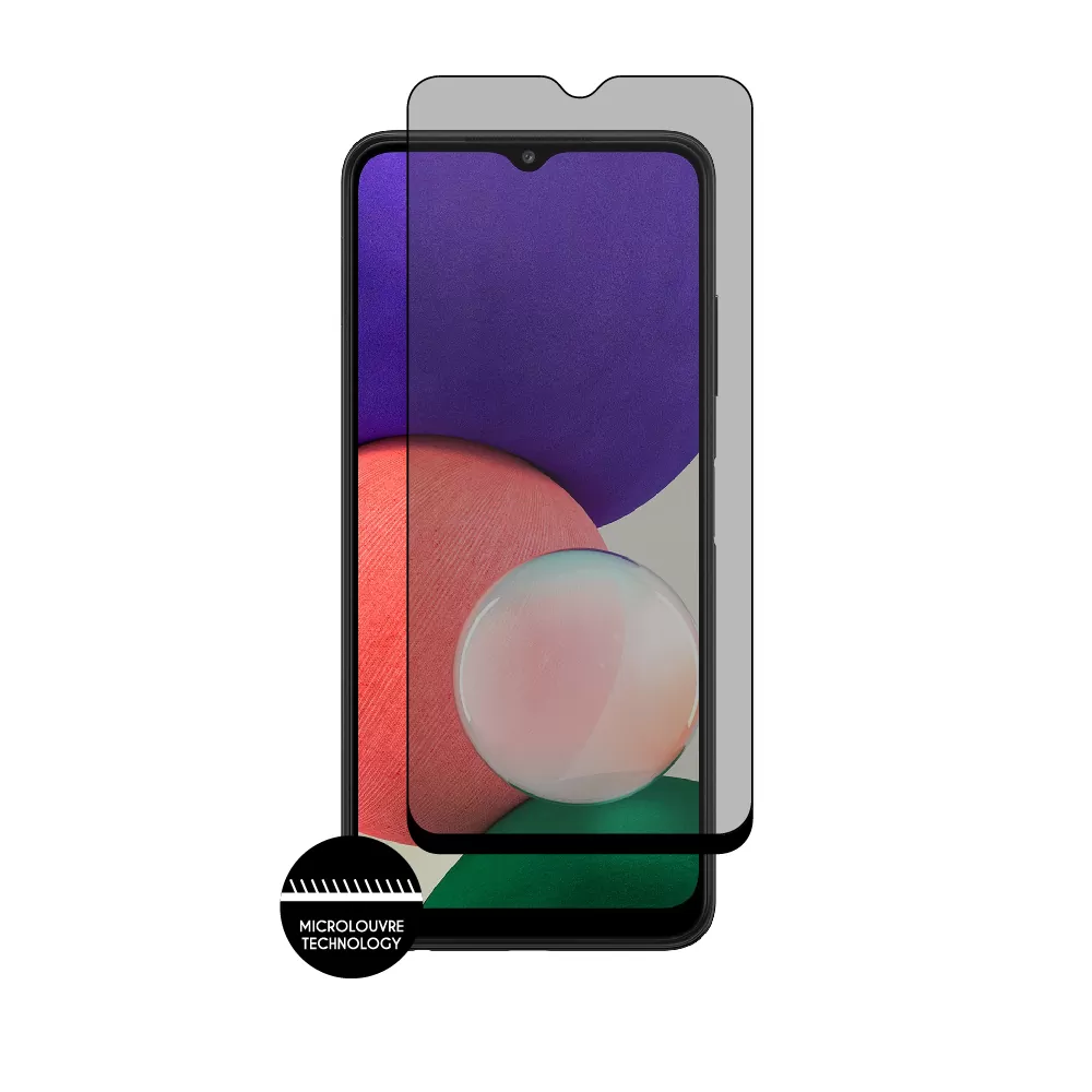 IDOL 1991 PRIVACY ANTISPY TEMPERED GLASS SAMSUNG A22 5G A226 6.6in 9H 0.25mm SEMI CURVED FULL GLUE BLACK - Image 7