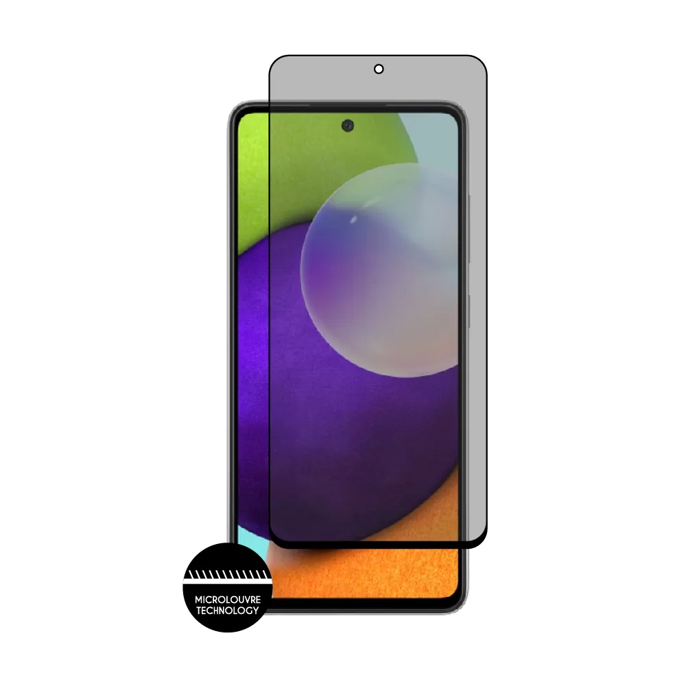 IDOL 1991 PRIVACY ANTISPY TEMPERED GLASS SAMSUNG A52S/A52/A525/A526/A528 6.5in 9H 0.25mm SEMI CURVED FULL GLUE BLACK - Image 7