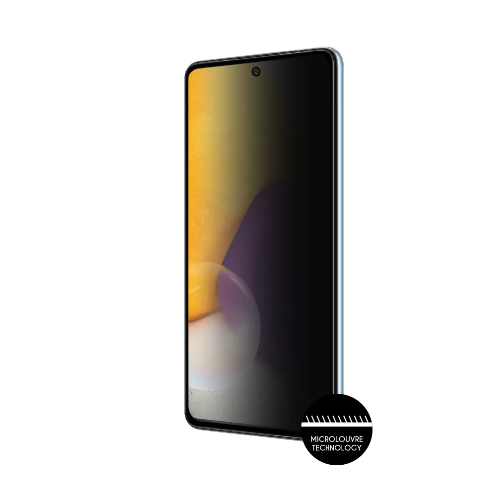IDOL 1991 PRIVACY ANTISPY TEMPERED GLASS SAMSUNG A72 A725/A726 6.7in 9H 0.25mm SEMI CURVED FULL GLUE BLACK - Image 6
