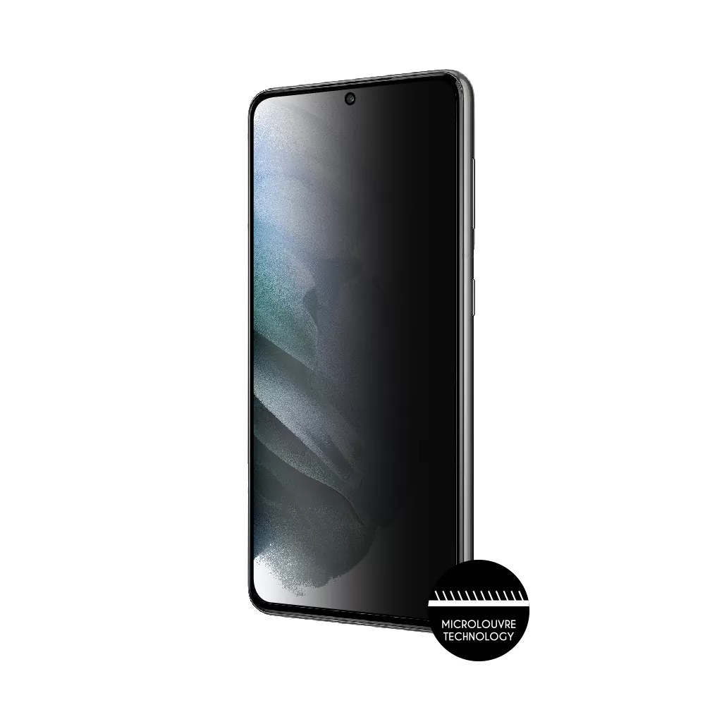IDOL 1991 PRIVACY ANTISPY TEMPERED GLASS SAMSUNG S21 PLUS 5G G996 6.7in 9H 0.25mm SEMI CURVED FINGER UNLOCK FULL GLUE BLACK - Image 6