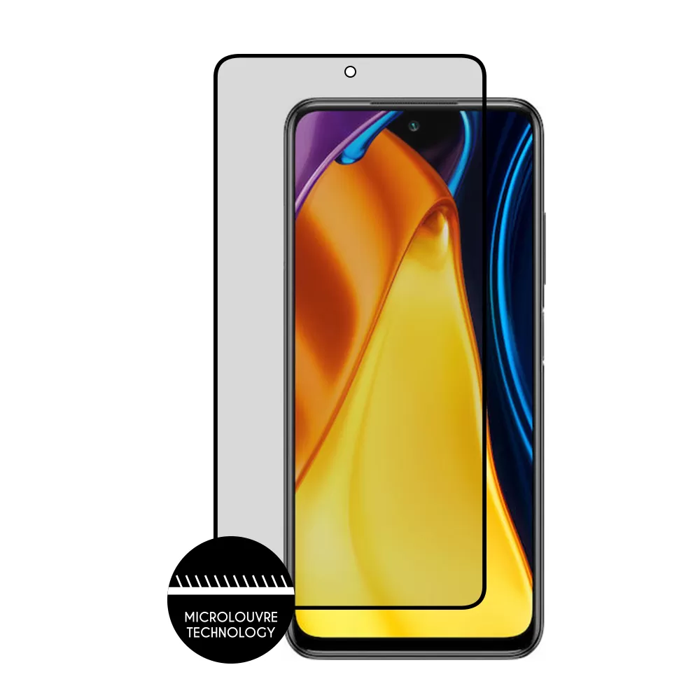 IDOL 1991 PRIVACY ANTISPY TEMPERED GLASS XIAOMI POCO M3 PRO 6.5in 9H 0.25mm SEMI CURVED FULL GLUE BLACK - Image 6