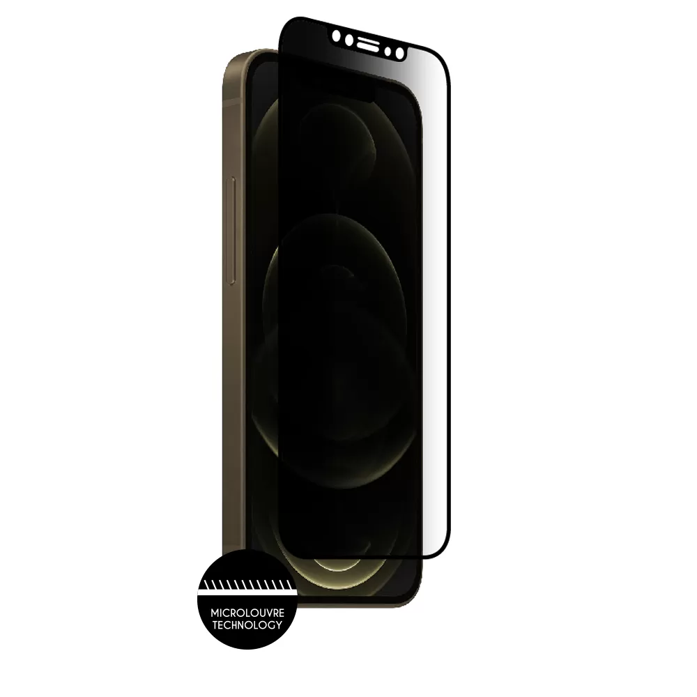 IDOL 1991 PREMIUM PRIVACY ANTISPY TEMPERED GLASS IPHONE 12 PRO/IPHONE 12 6.1in 9H 0.25mm SEMI CURVED FULL GLUE BLACK - Image 7