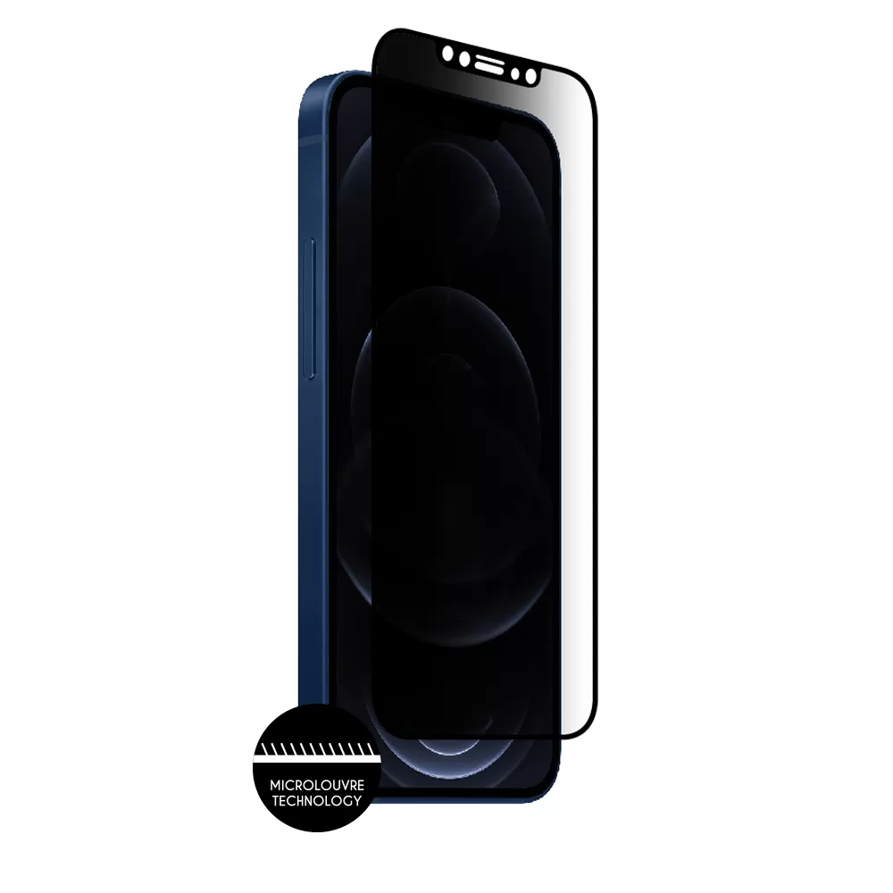 IDOL 1991 PREMIUM PRIVACY ANTISPY TEMPERED GLASS IPHONE 12 PRO MAX 6.7in 9H 0.25mm SEMI CURVED FULL GLUE BLACK - Image 7