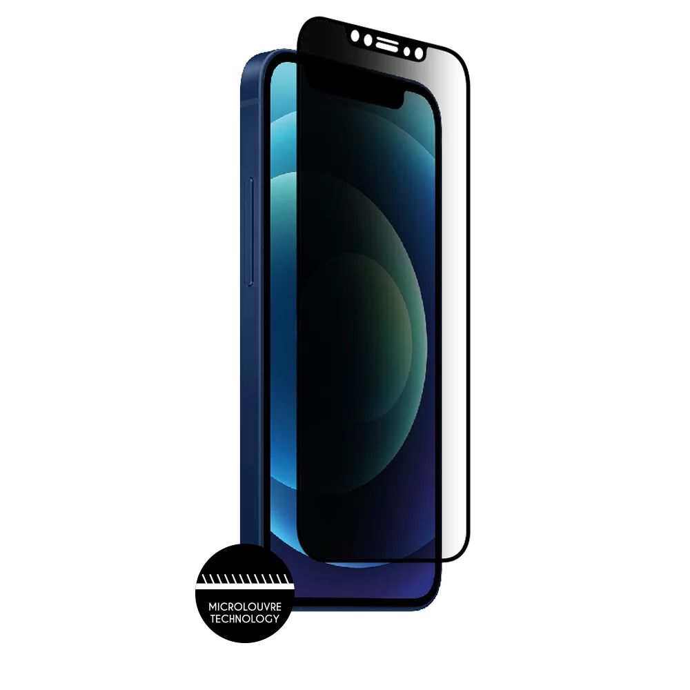 IDOL 1991 PREMIUM PRIVACY ANTISPY TEMPERED GLASS IPHONE 12 MINI 5.4in 9H 0.25mm SEMI CURVED FULL GLUE BLACK - Image 7