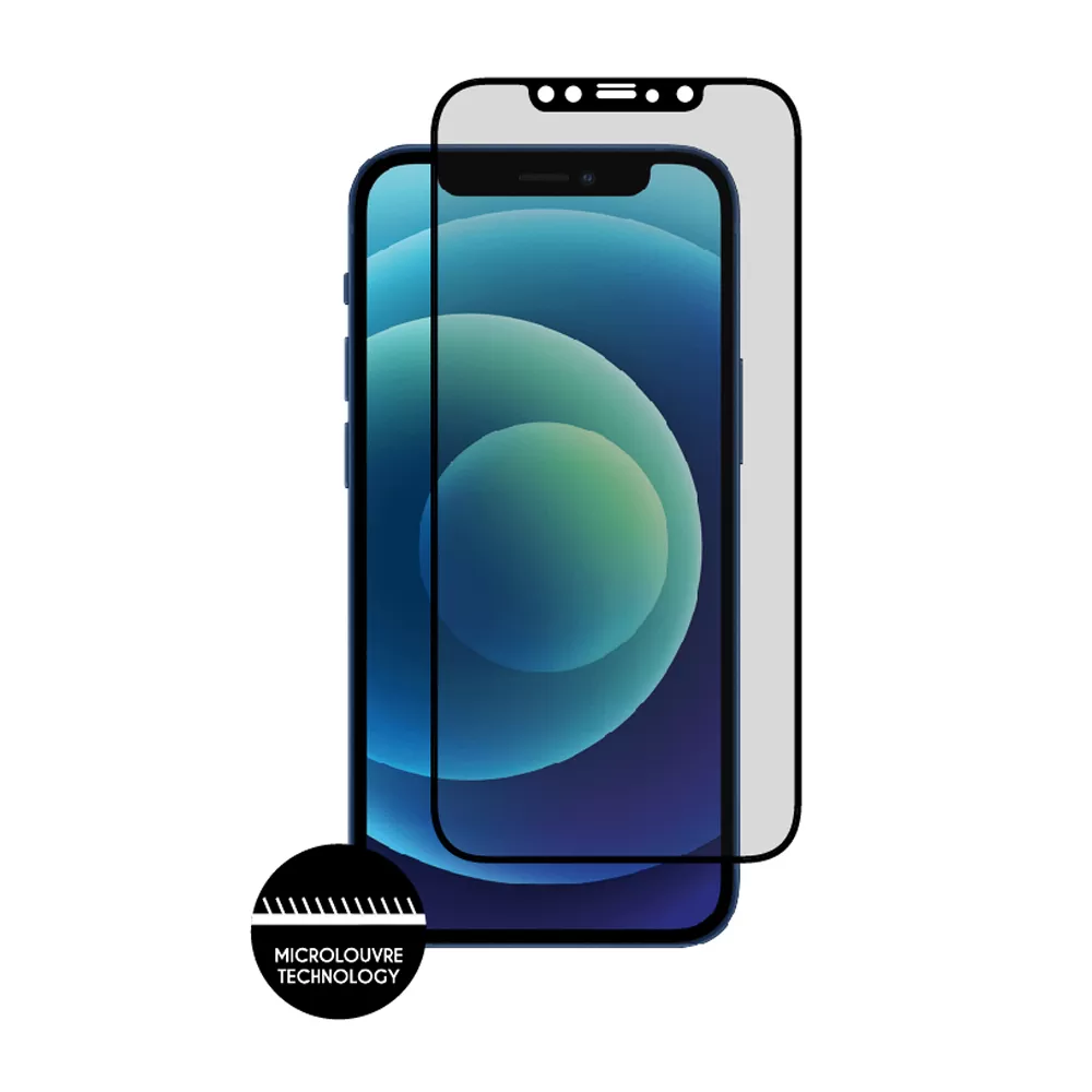 IDOL 1991 PREMIUM PRIVACY ANTISPY TEMPERED GLASS IPHONE 12 MINI 5.4in 9H 0.25mm SEMI CURVED FULL GLUE BLACK - Image 6