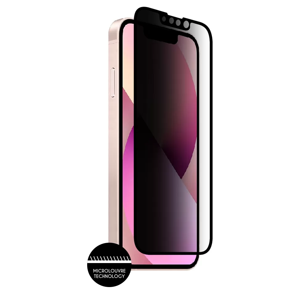 IDOL 1991 PREMIUM PRIVACY ANTISPY TEMPERED GLASS IPHONE 13 MINI 5.4in 9H 0.25mm SEMI CURVED FULL GLUE BLACK - Image 7