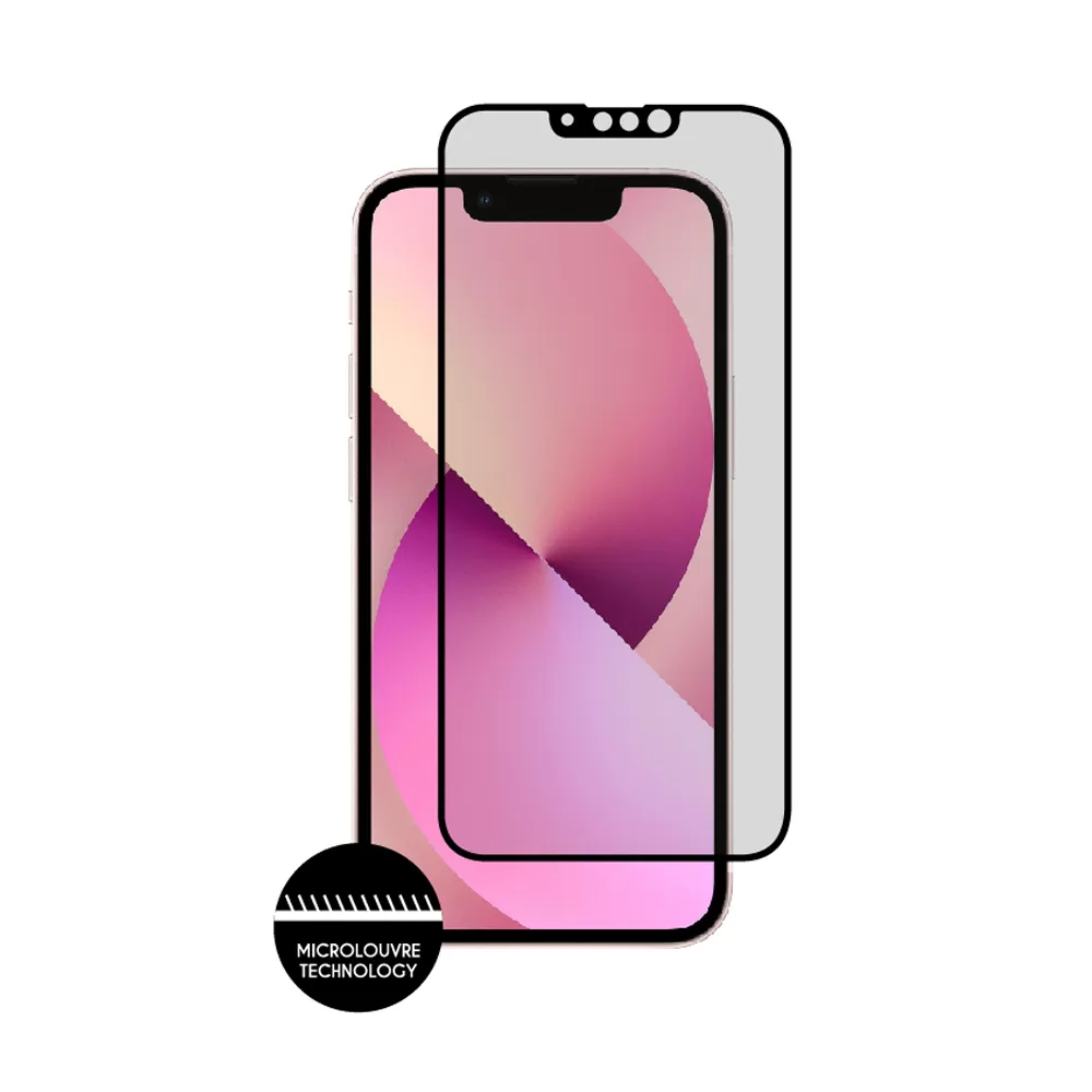 IDOL 1991 PREMIUM PRIVACY ANTISPY TEMPERED GLASS IPHONE 13 MINI 5.4in 9H 0.25mm SEMI CURVED FULL GLUE BLACK - Image 6