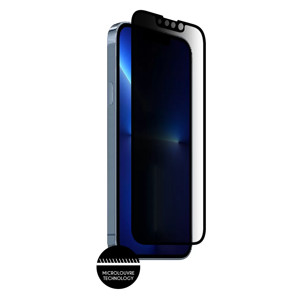 IDOL 1991 PREMIUM PRIVACY ANTISPY TEMPERED GLASS IPHONE 13 PRO MAX 6.7in 9H 0.25mm SEMI CURVED FULL GLUE BLACK - Image 7