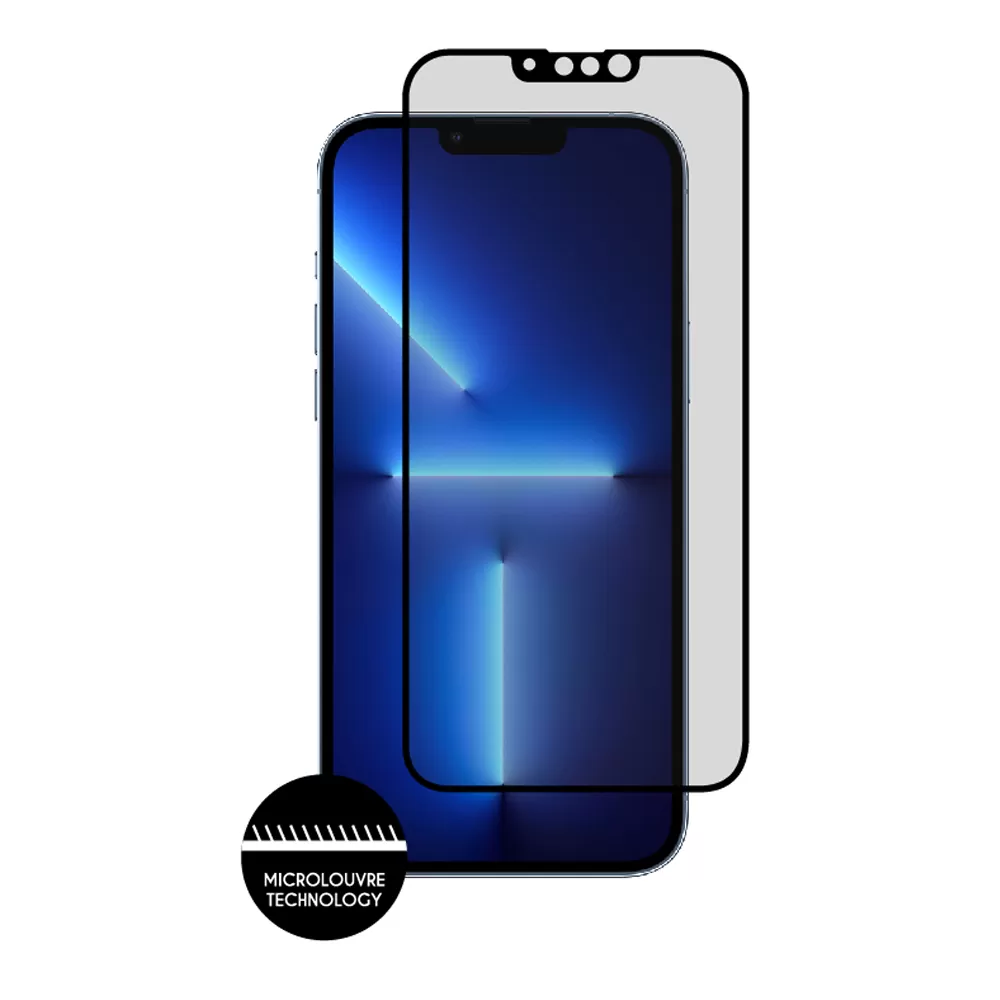 IDOL 1991 PREMIUM PRIVACY ANTISPY TEMPERED GLASS IPHONE 13 PRO MAX 6.7in 9H 0.25mm SEMI CURVED FULL GLUE BLACK - Image 6