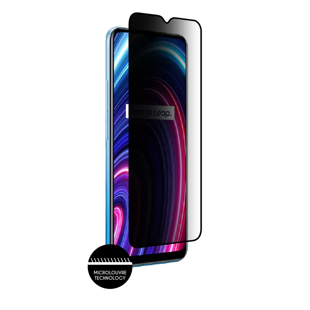 IDOL 1991 PREMIUM PRIVACY ANTISPY TEMPERED GLASS REALME C21Y/C25Y 6.5in 9H 0.25mm SEMI CURVED FULL GLUE BLACK - Image 7