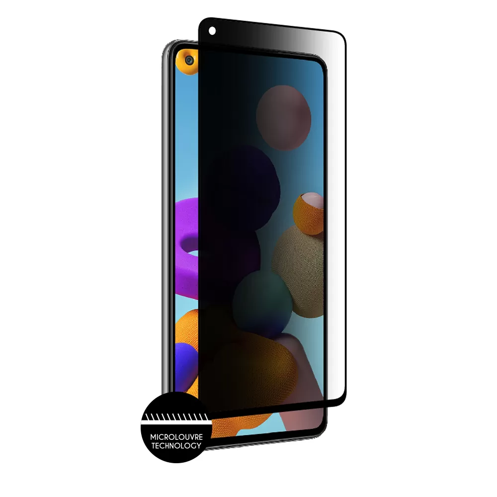 IDOL 1991 PREMIUM PRIVACY ANTISPY TEMPERED GLASS SAMSUNG A21 A217 6.5in 9H 0.25mm SEMI CURVED FULL GLUE BLACK - Image 7