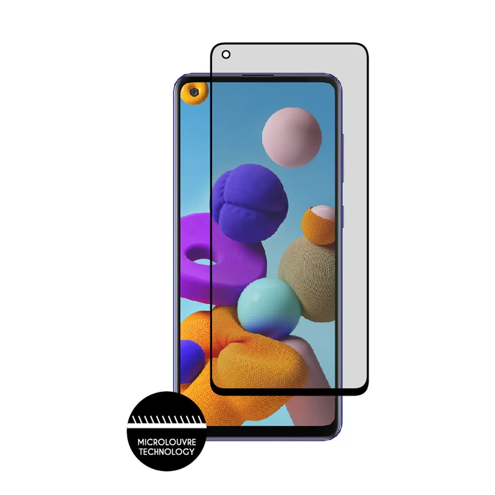 IDOL 1991 PREMIUM PRIVACY ANTISPY TEMPERED GLASS SAMSUNG A21 A217 6.5in 9H 0.25mm SEMI CURVED FULL GLUE BLACK - Image 6