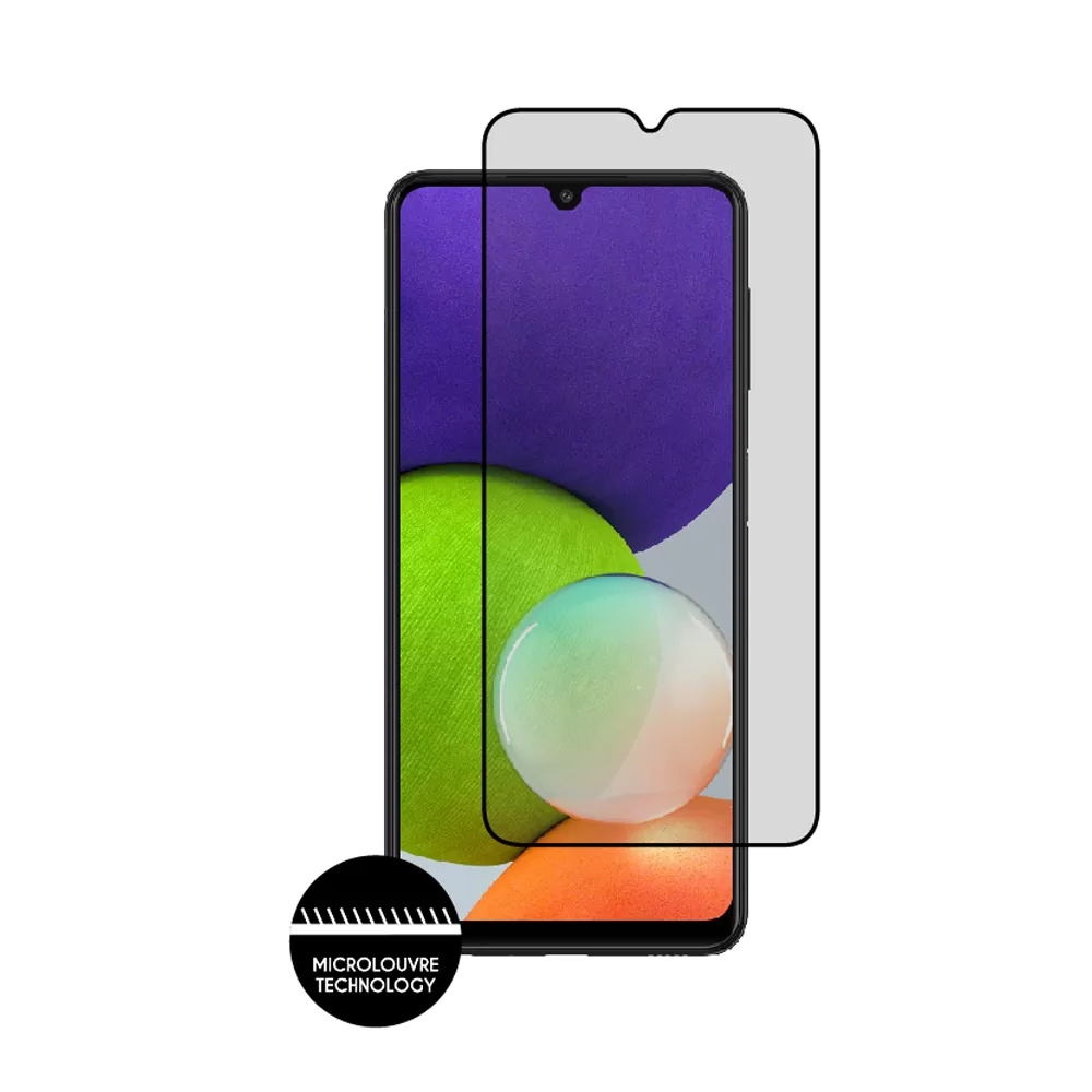 IDOL 1991 PREMIUM PRIVACY ANTISPY TEMPERED GLASS SAMSUNG A22 4G A225 6.4in 9H 0.25mm SEMI CURVED FULL GLUE BLACK - Image 6