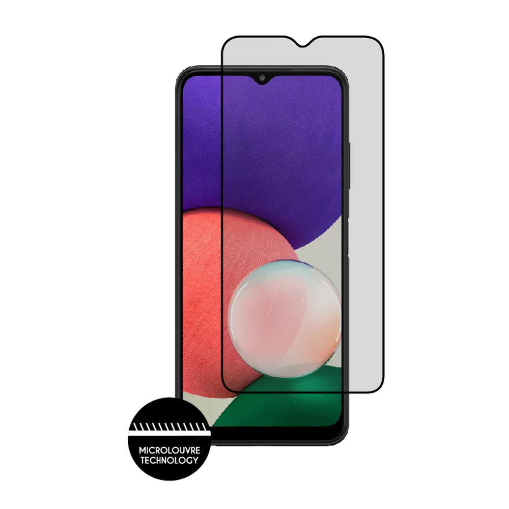 IDOL 1991 PREMIUM PRIVACY ANTISPY TEMPERED GLASS SAMSUNG A22 5G A226 6.6in 9H 0.25mm SEMI CURVED FULL GLUE BLACK - Image 6