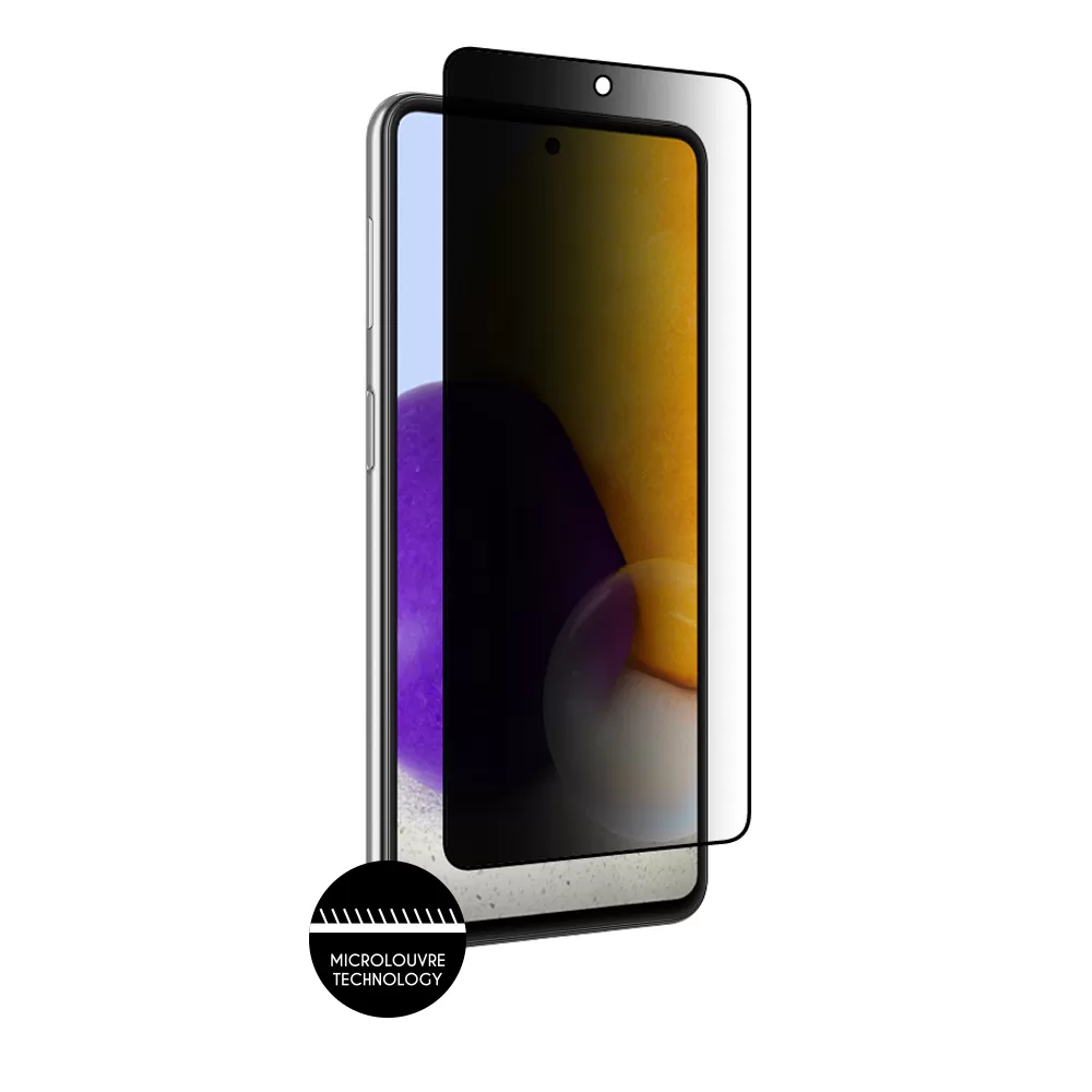 IDOL 1991 PREMIUM PRIVACY ANTISPY TEMPERED GLASS SAMSUNG A72 A725/A726 6.7in 9H 0.25mm SEMI CURVED FULL GLUE BLACK - Image 7