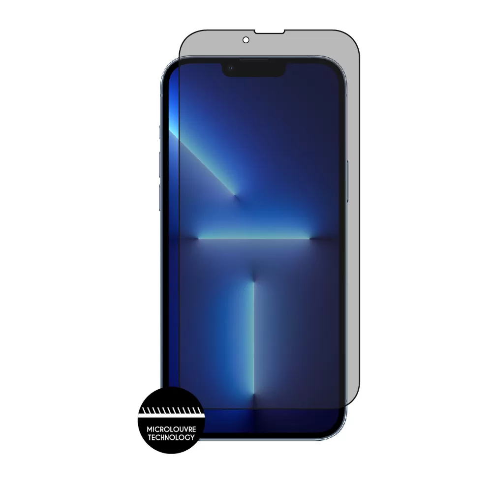 IDOL 1991 PRIVACY ANTISPY TEMPERED GLASS IPHONE 13 PRO MAX 6.7in 9H 0.25mm SEMI CURVED FULL GLUE BLACK - Image 7