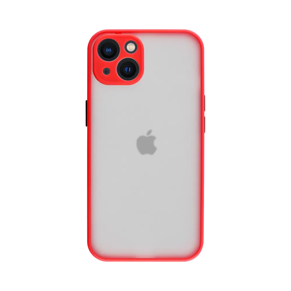 LIME HARDSHELL FUSION ΘΗΚΗ IPHONE 13 6.1in  FULL CAMERA PROTECTION RED WITH BLACK KEYS - Image 7