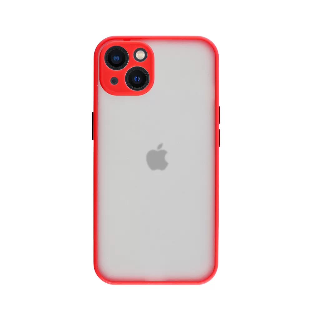 LIME HARDSHELL FUSION ΘΗΚΗ IPHONE 13 MINI 5.4in  FULL CAMERA PROTECTION RED WITH BLACK KEYS - Image 7