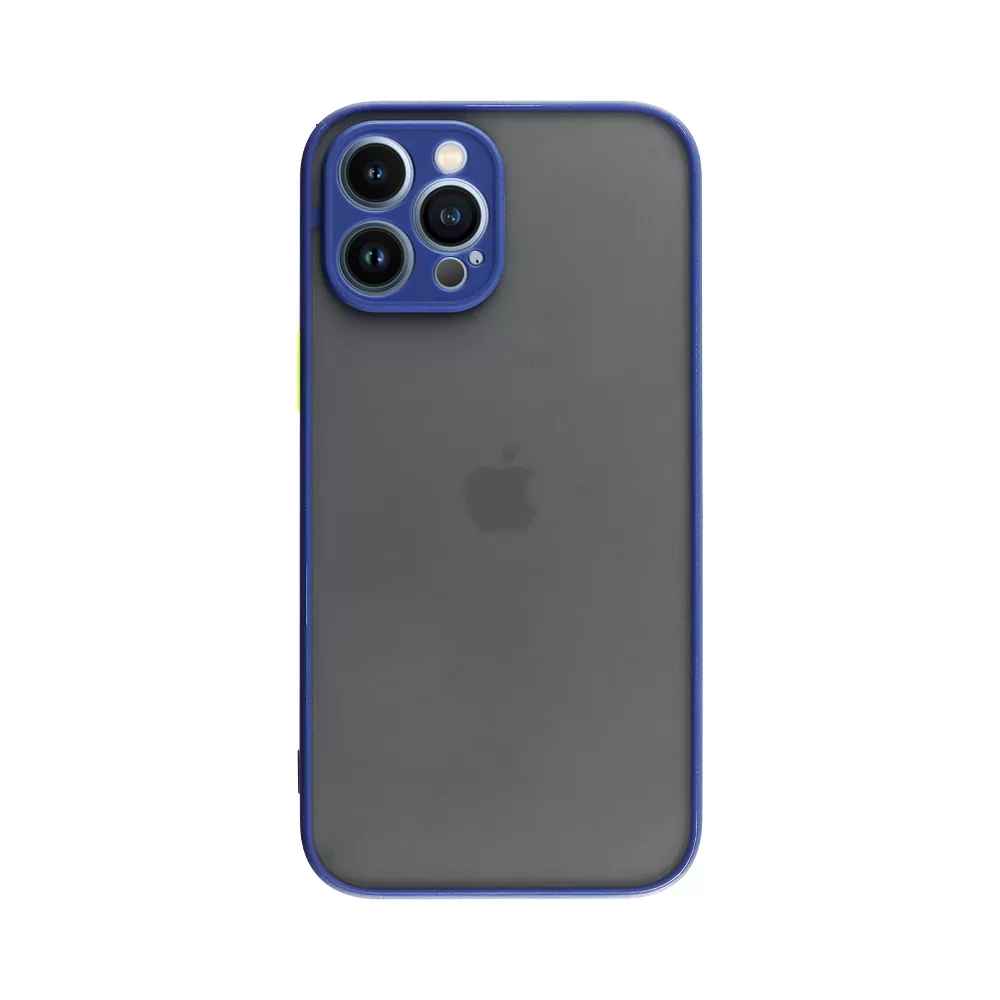 LIME HARDSHELL FUSION ΘΗΚΗ IPHONE 13 PRO 6.1in  FULL CAMERA PROTECTION BLUE WITH YELLOW KEYS - Image 7