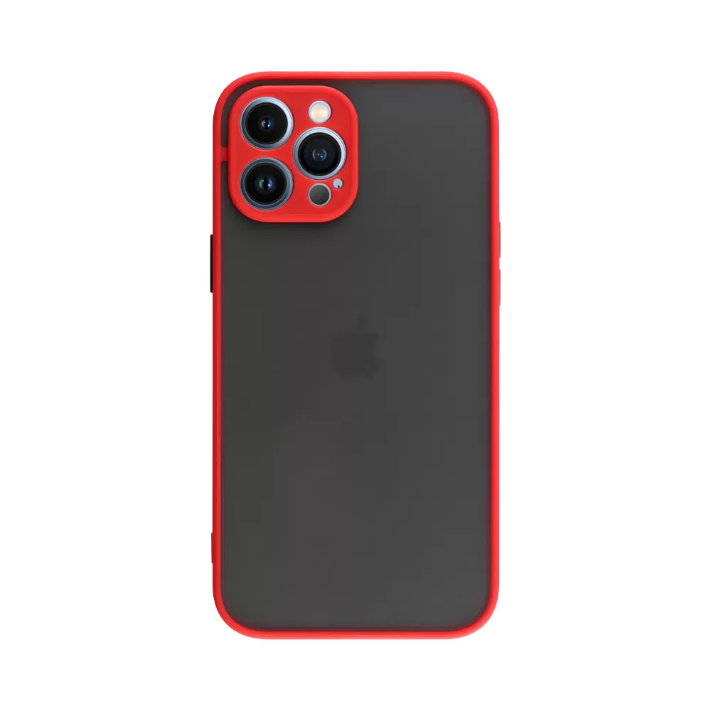 LIME HARDSHELL FUSION ΘΗΚΗ IPHONE 13 PRO 6.1in  FULL CAMERA PROTECTION RED WITH BLACK KEYS - Image 7