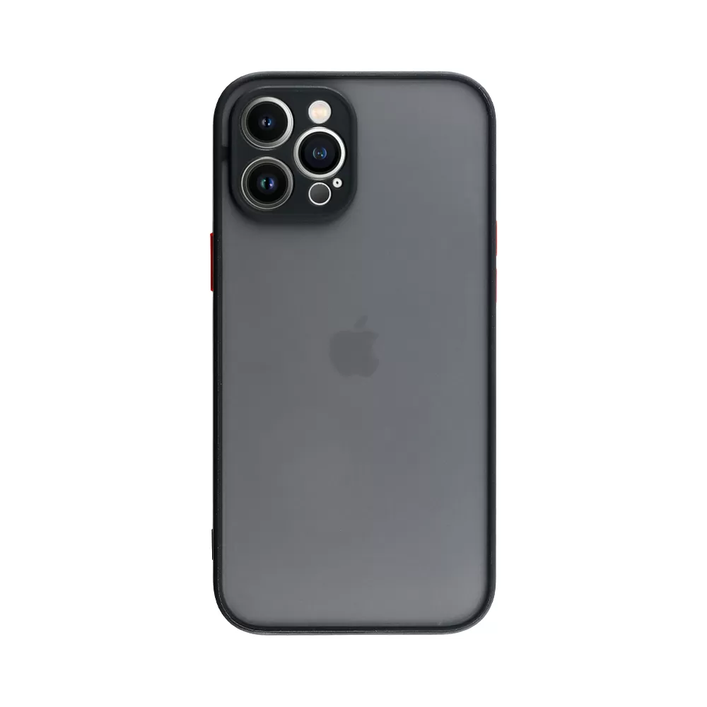 LIME HARDSHELL FUSION ΘΗΚΗ IPHONE 13 PRO MAX 6.7in  FULL CAMERA PROTECTION BLACK WITH RED KEYS - Image 7