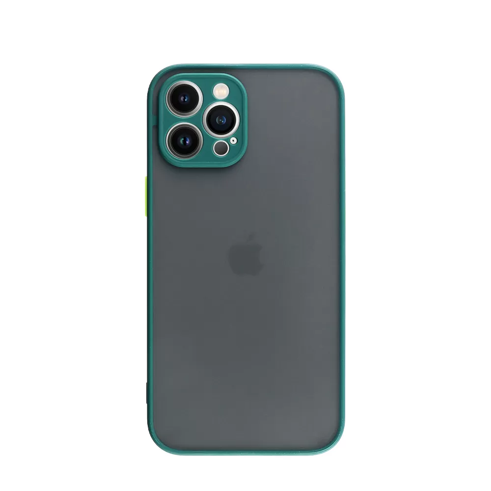 LIME HARDSHELL FUSION ΘΗΚΗ IPHONE 13 PRO MAX 6.7in  FULL CAMERA PROTECTION DARK GREEN WITH YELLOW KEYS - Image 7