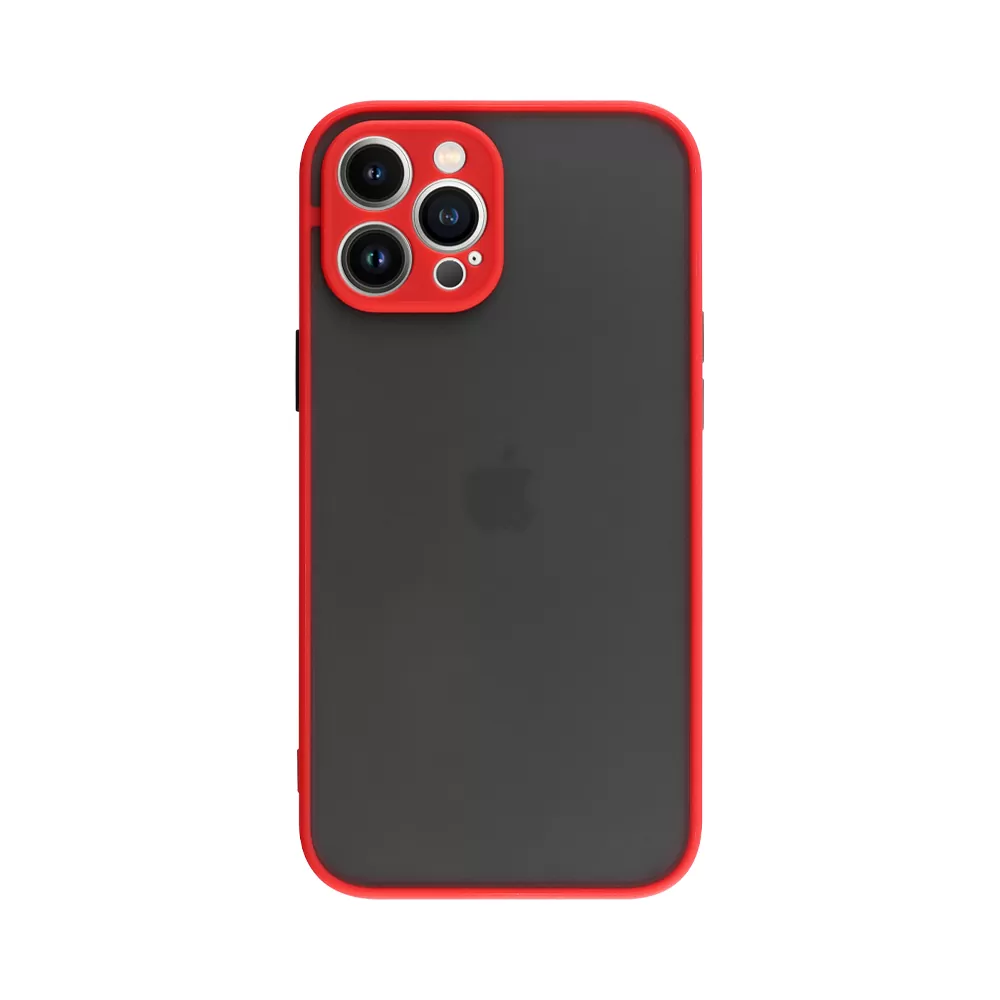 LIME HARDSHELL FUSION ΘΗΚΗ IPHONE 13 PRO MAX 6.7in  FULL CAMERA PROTECTION RED WITH BLACK KEYS - Image 7