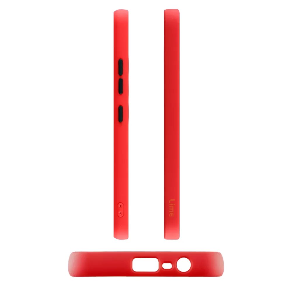 LIME HARDSHELL FUSION ΘΗΚΗ REALME C21 6.5in  FULL CAMERA PROTECTION RED WITH BLACK KEYS - Image 3