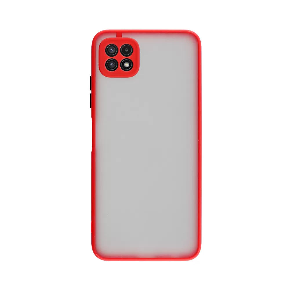 LIME HARDSHELL FUSION ΘΗΚΗ SAMSUNG A22 5G A226 6.6in  FULL CAMERA PROTECTION RED WITH BLACK KEYS - Image 7
