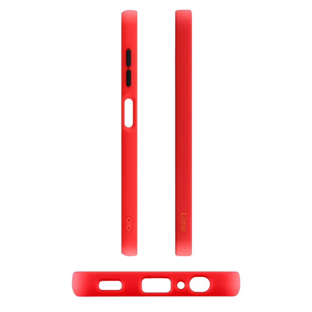 LIME HARDSHELL FUSION ΘΗΚΗ SAMSUNG A22 5G A226 6.6in  FULL CAMERA PROTECTION RED WITH BLACK KEYS - Image 3