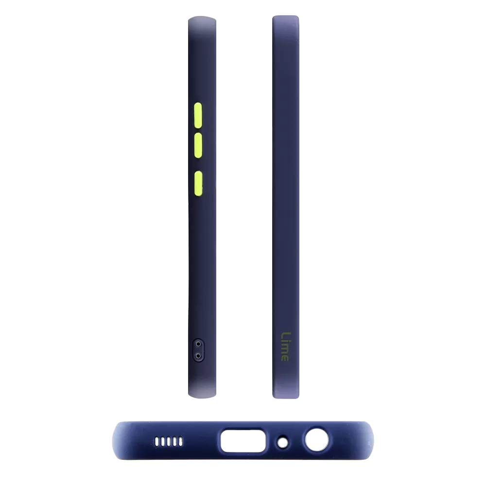 LIME HARDSHELL FUSION ΘΗΚΗ SAMSUNG A52S/A52 A525/A526/A528 6.5in  FULL CAMERA PROTECTION BLUE WITH YELLOW KEYS - Image 3
