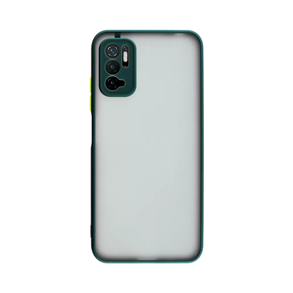 LIME HARDSHELL FUSION ΘΗΚΗ XIAOMI POCO M3 PRO 4G/POCO M3 PRO 5G 6.5in  FULL CAMERA PROTECTION DARK GREEN WITH YELLOW KEYS - Image 6