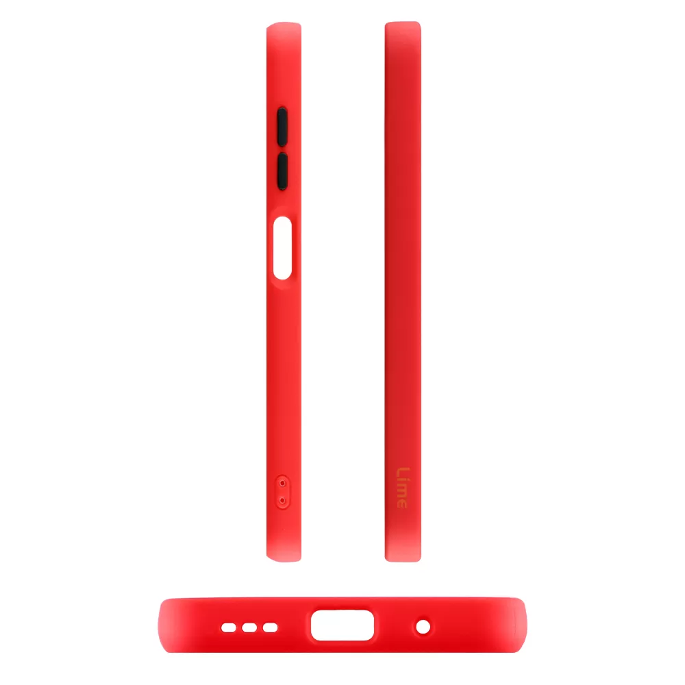 LIME HARDSHELL FUSION ΘΗΚΗ XIAOMI POCO M3 PRO 4G/POCO M3 PRO 5G 6.5in  FULL CAMERA PROTECTION RED WITH BLACK KEYS - Image 3