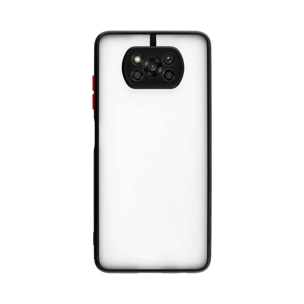 LIME HARDSHELL FUSION ΘΗΚΗ XIAOMI POCO X3/POCO X3 PRO 6.67in  FULL CAMERA PROTECTION BLACK WITH RED KEYS - Image 7